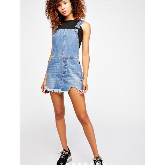 jean overall skirt